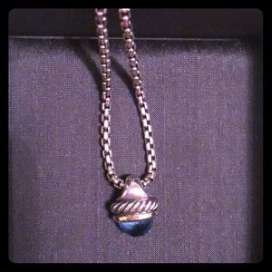 David Yurman Blue Topaz Necklace